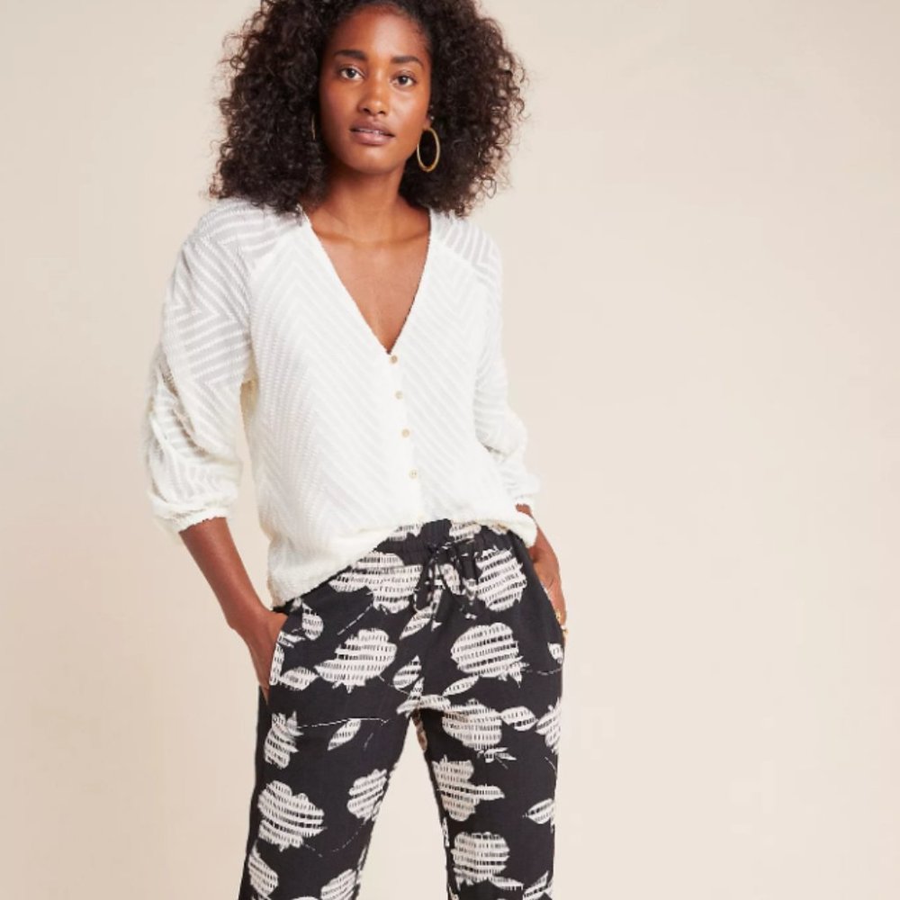 NWT Anthro Dolan Left Coast Shirred Blouse Size XS